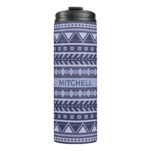 Aztec Pattern individuelle Name tumbler Thermosbecher