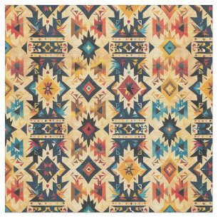 Aztec Pattern-Vibrant Tribal Geometric Stoff