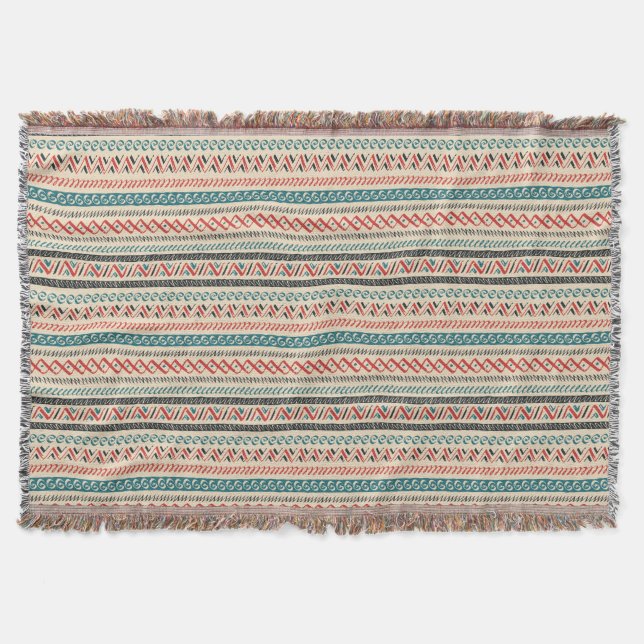 Aztec Pattern Werft Decken (Vorderseite)