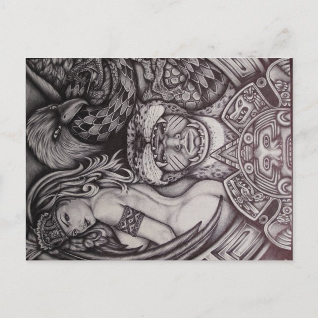 Aztec Postkarte (Vorderseite)