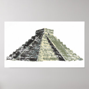 Aztec Pyramid Poster