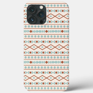 Aztec Shapes Muster Rost Aquamarine Creme Case-Mate iPhone Hülle