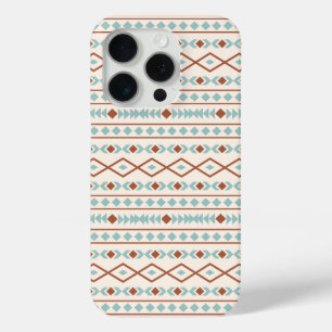 Aztec Shapes Muster Rost Aquamarine Creme Case-Mate iPhone Hülle