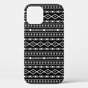 Aztec Shapes Muster Weiß Grau Schwarz Case-Mate iPhone Hülle