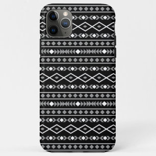 Aztec Shapes Muster Weiß Grau Schwarz Case-Mate iPhone Hülle