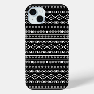 Aztec Shapes Muster Weiß Grau Schwarz Case-Mate iPhone Hülle