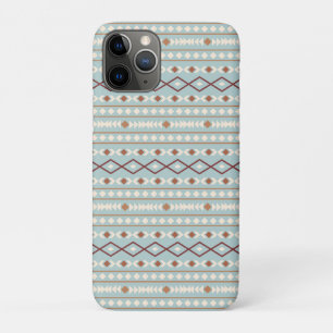 Aztec Shapes Rpt Muster Rusts Cream Aquamarin-blau Case-Mate iPhone Hülle