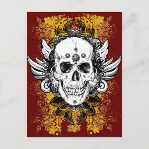 Aztec-Skull Postkarte