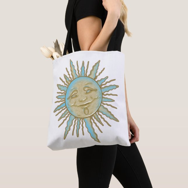 Aztec Smiling Sun-Gesicht | Tasche (Von Nahem)