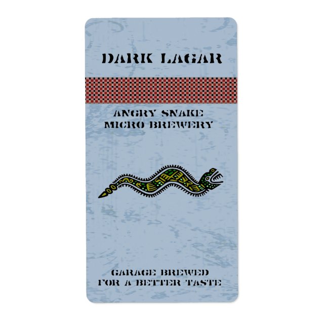 Aztec Snake Zuhause Made Beer Labels (Vorne)