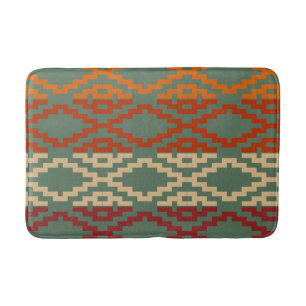 Aztec Southwestern Tribal Diamonds Badematte