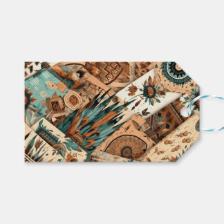 Aztec Southwestern Tribal Feathers Geschenkanhänger