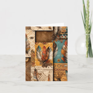 Aztec Southwestern Tribal Feathers Karte