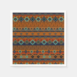 Aztec Stammesmuster. Serviette