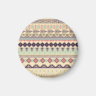 Aztec-Stammstreifen: Vintage Illustration Magnet