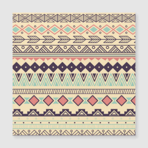 Aztec-Stammstreifen: Vintage Illustration Magnetkarte