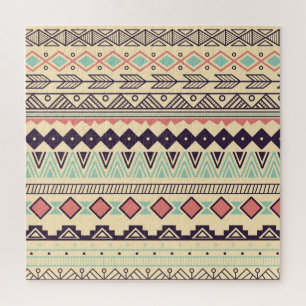Aztec-Stammstreifen: Vintage Illustration Puzzle