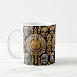 Aztec Stellar Symmetrie: Kosmisches Muster Kaffeetasse
