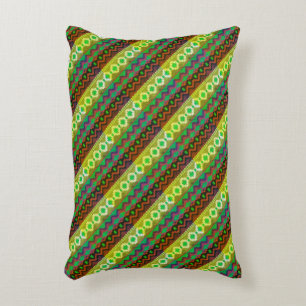 Aztec Style Green Brown Tan Dekokissen