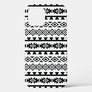 Aztec stylisierte Big Pattern II Schwarz auf Weiß Case-Mate iPhone Hülle