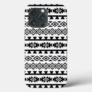 Aztec stylisierte Big Pattern II Schwarz auf Weiß Case-Mate iPhone Hülle