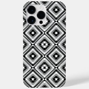 Aztec Stylized BW+Gray Symbol Pattern Case-Mate iPhone 14 Pro Max Hülle