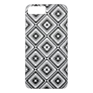 Aztec Stylized BW+Gray Symbol Pattern Case-Mate iPhone Hülle