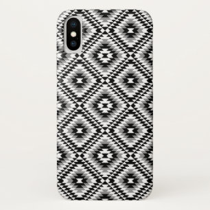 Aztec Stylized BW+Gray Symbol Pattern Case-Mate iPhone Hülle