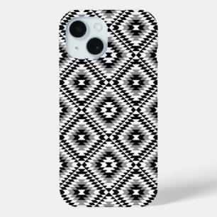 Aztec Stylized BW+Gray Symbol Pattern Case-Mate iPhone Hülle
