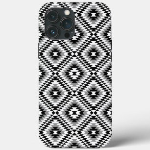 Aztec Stylized BW+Gray Symbol Pattern Case-Mate iPhone Hülle