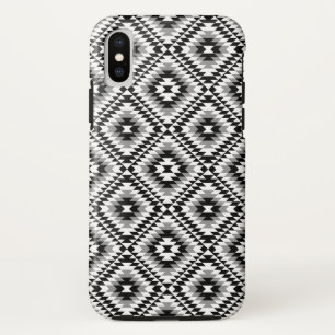 Aztec Stylized BW+Gray Symbol Pattern Case-Mate iPhone Hülle