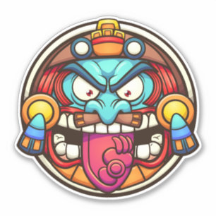 Aztec Sun Aufkleber