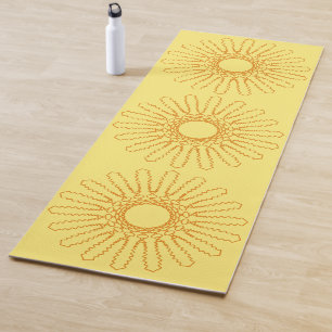 Aztec Sun Mandala Single Sided Yoga Mat Yogamatte