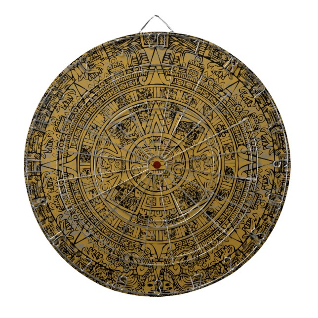 Aztec Sun Stone Calendar Dartscheibe (vorne)