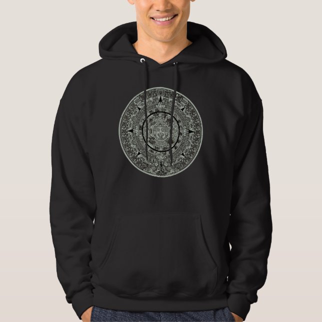 Aztec Sun Stone Maya Kalender 1 Hoodie (Vorderseite)