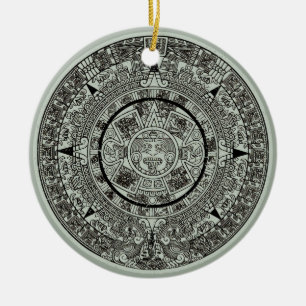 Aztec Sun Stone Maya Kalender 1 Keramik Ornament