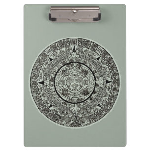 Aztec Sun Stone Maya Kalender 1 Klemmbrett