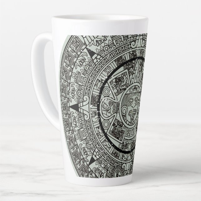 Aztec Sun Stone Maya Kalender 1 Milchtasse (Linke Ecke)