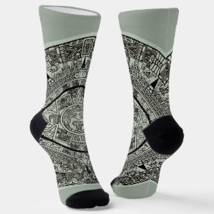 Aztec Sun Stone Maya Kalender 1 Socken