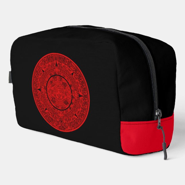 Aztec Sun Stone Maya Kalender 2 Waschbeutel (Rechte Ecke)