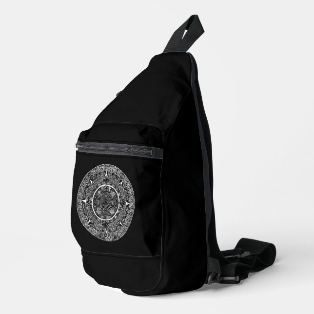 Aztec Sun Stone Maya Kalender 3 Crossbody Bag (Rechte Ecke)