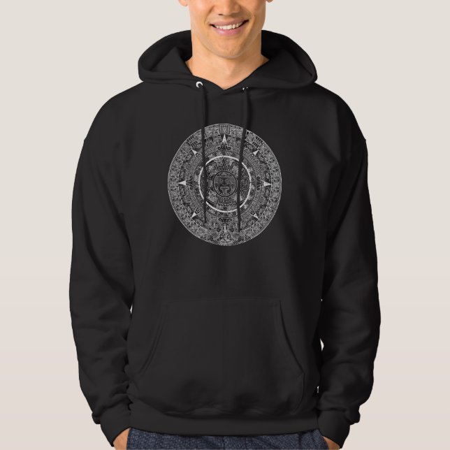 Aztec Sun Stone Maya Kalender 3 Hoodie (Vorderseite)