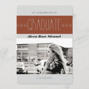 Aztec Trendy Graduation Party Ankündigung