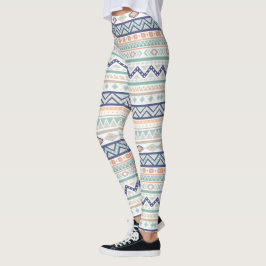 Aztec Tribal-amerikanisches Muster Leggings