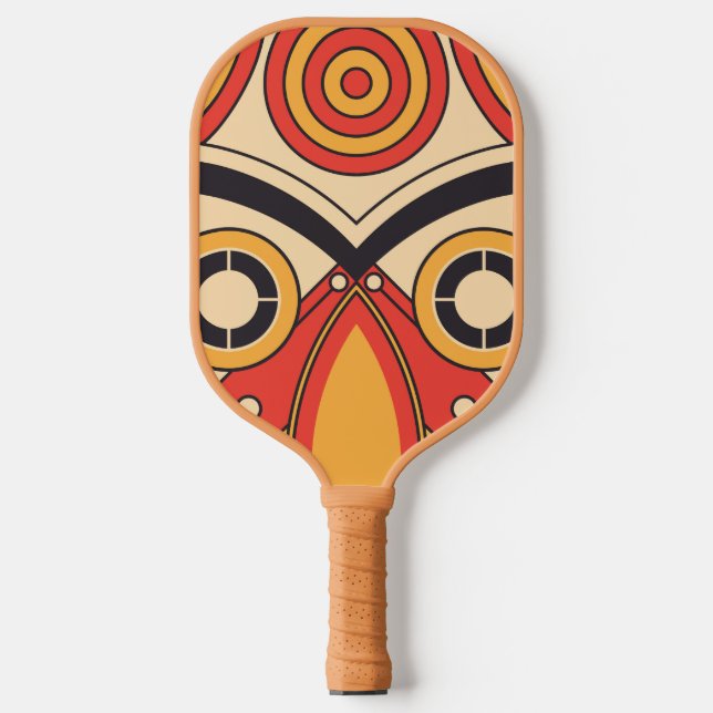Aztec Tribal Art Pickleball Schläger (Vorderseite)