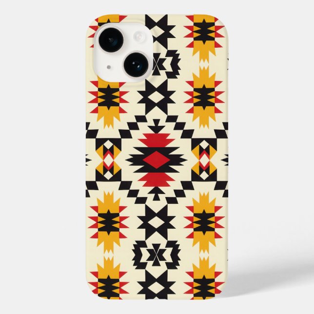 Aztec Tribal Design Case-Mate iPhone Hülle (Rückseite)