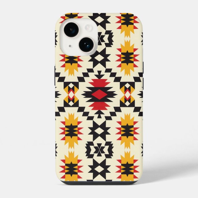 Aztec Tribal Design iPhone Hülle (Rückseite)