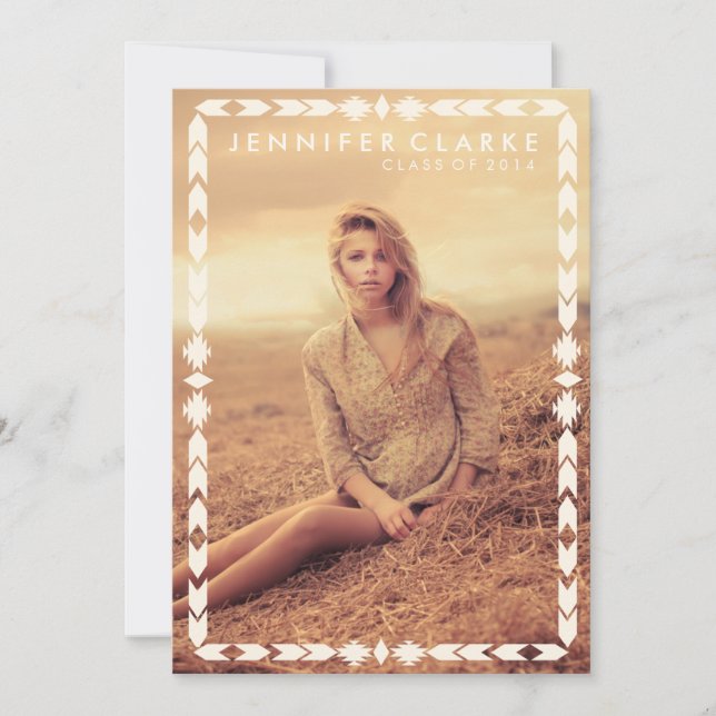 AZTEC TRIBAL GRAD | EINLADUNG DER SCHULAGSPARTEI (Vorderseite)