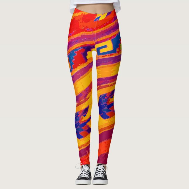 Aztec Tribal Leggings (Vorderseite)