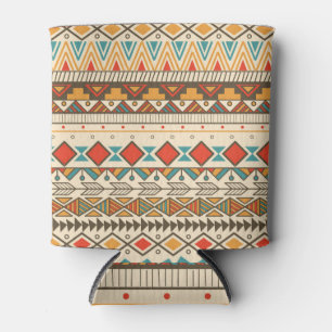 Aztec Tribal Striped Vintag Illustration Dosenkühler